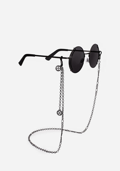 Emilie Round Sunglasses with Chain 5
