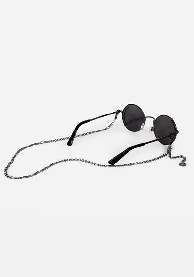 Emilie Round Sunglasses with Chain 7
