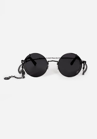 Emilie Round Sunglasses with Chain 6