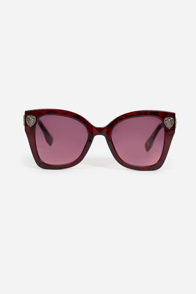 Claustrum Gothic Key Tortoiseshell Sunglasses - Red 4